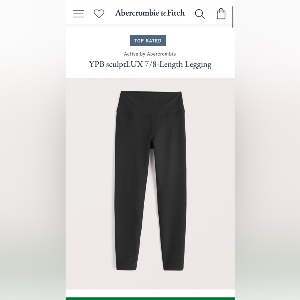 Abercrombie YPB sculptLUX 7/8 Length Legging